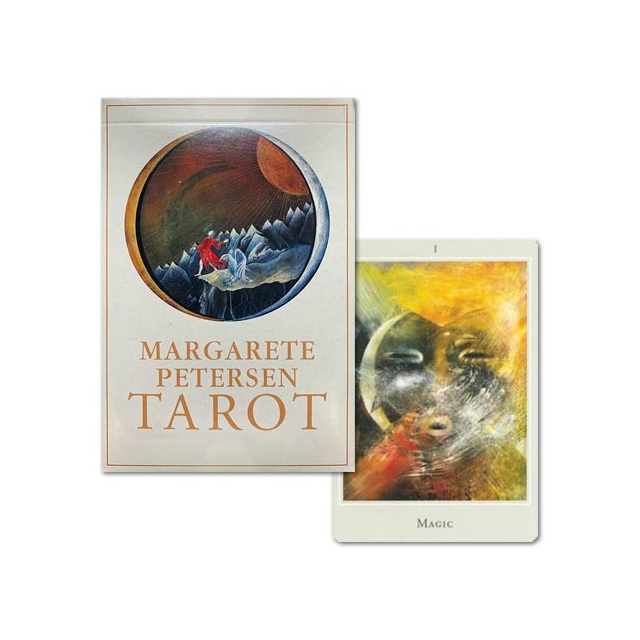 Capa e carta "Magic" do baralho Margarete Petersen Tarot, da editora AGM Urania.