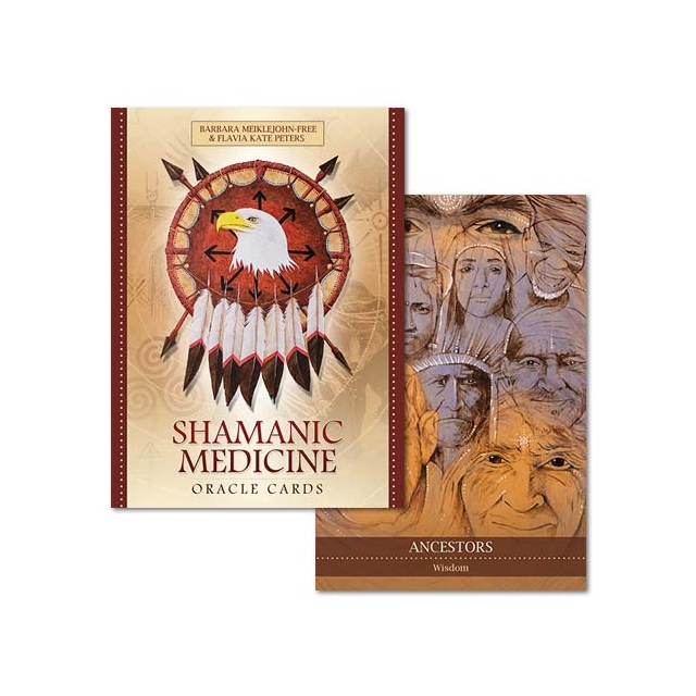 Shamanic Medicine Oracle Cards - Capa e Carta