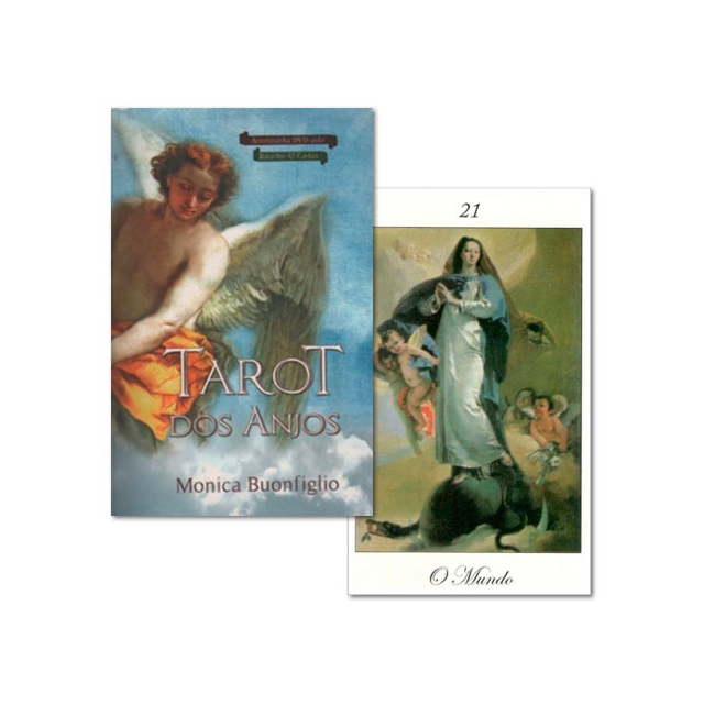 Tarot dos Anjos de Mônica Buonfiglio - Capa e Carta