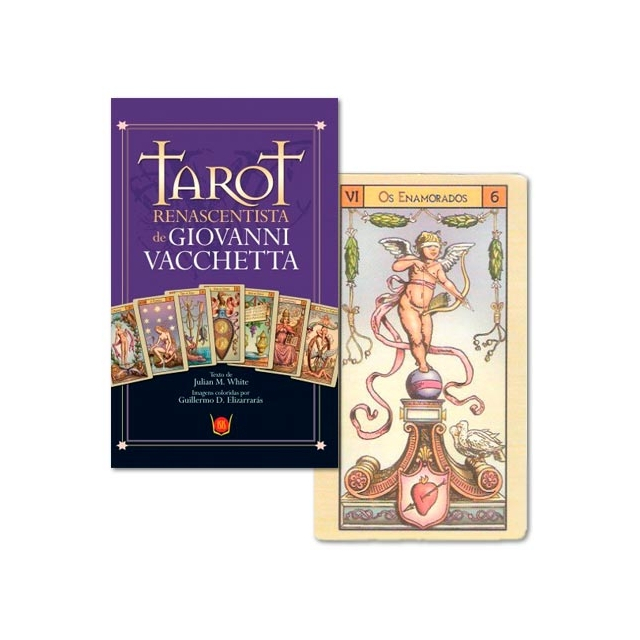 Tarot Renascentista de Giovanni Vacchetta (Livro + 78 Cartas) - Capa e Carta