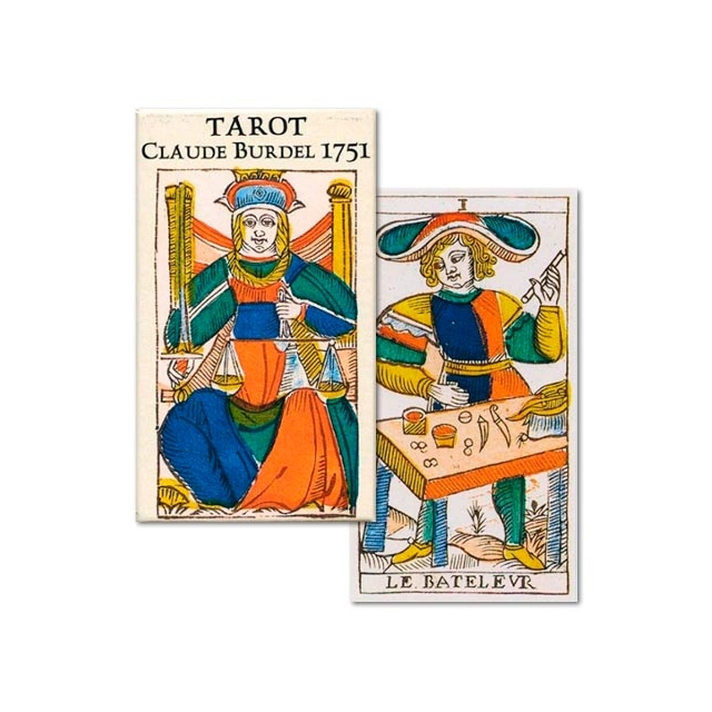 Tarot Claude Burdel 1751 - Capa e Carta