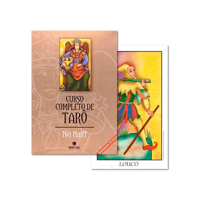 Curso Completo de Tarô (Livro + Cartas) - Capa e Carta
