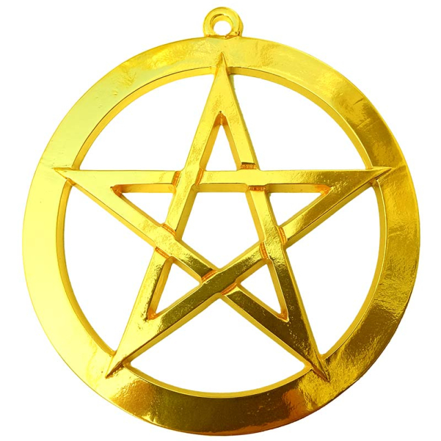 Símbolo de Parede Pentagrama - Ouro
