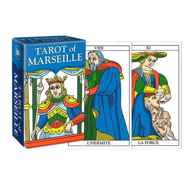 Tarot of Marseille Edição de Bolso - Capa e Carta 