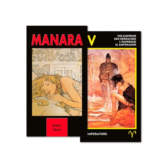 Manara - Erotic Tarot da Lo Scarabeo - Capa e Carta