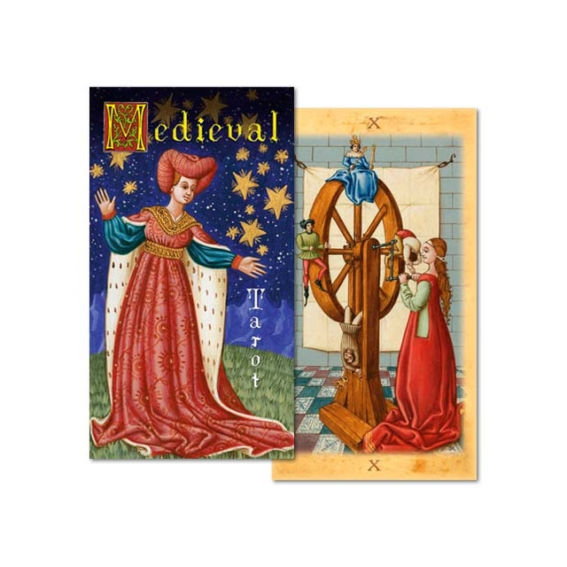 Medieval Tarot da Lo Scarabeo - Capa e Carta