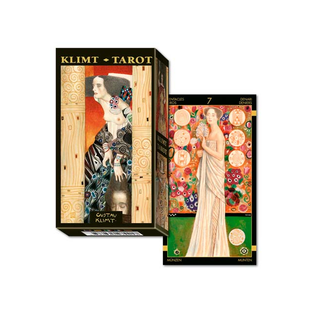 Golden Tarot of Klimt da Lo Scarabeo - Capa e Carta