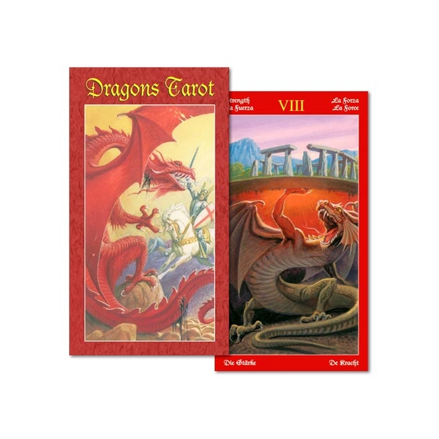 Dragons Tarot da Lo Scarabeo - Capa e Carta 