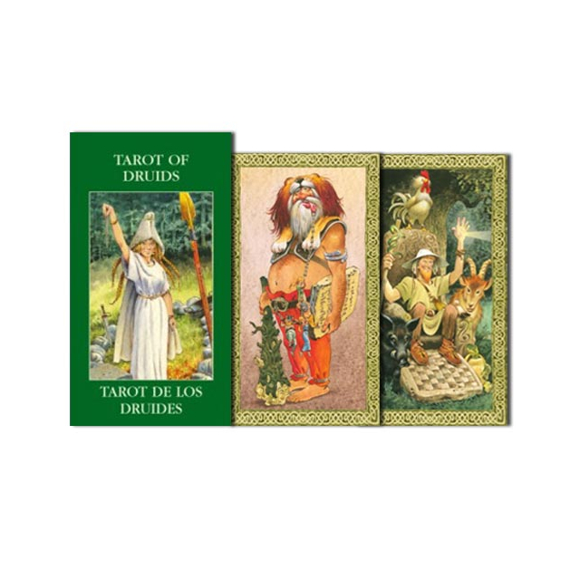 Tarot of Druids - Edição de Bolso da Lo Scarabeo - Capa e Carta