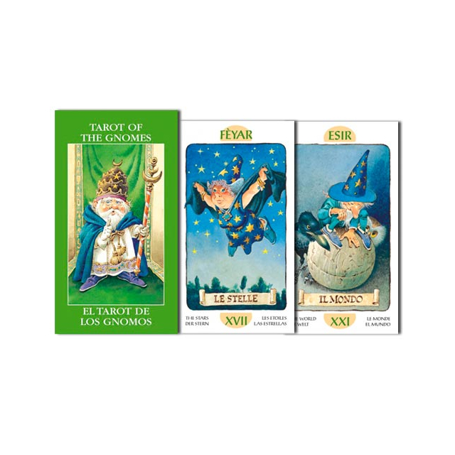 Tarot of The Gnomes - Edição de Bolso da Lo Scarabeo - Capa e Cartas 