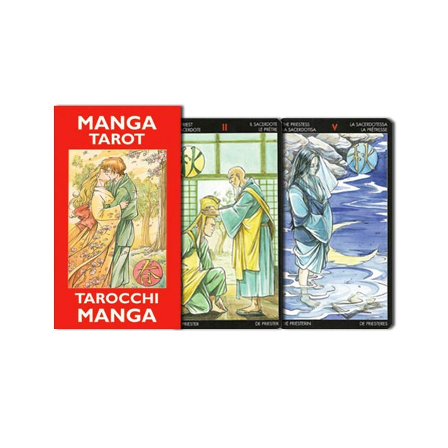Manga Tarot - Edição de Bolso da Lo Scarabeo - Capa e Cartas 