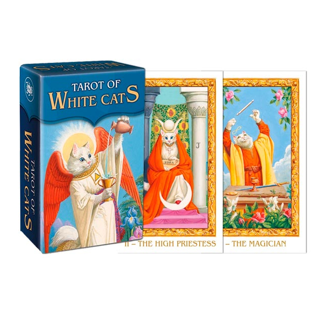 Tarot of White Cats - Edição de Bolso - Capa e Carta 