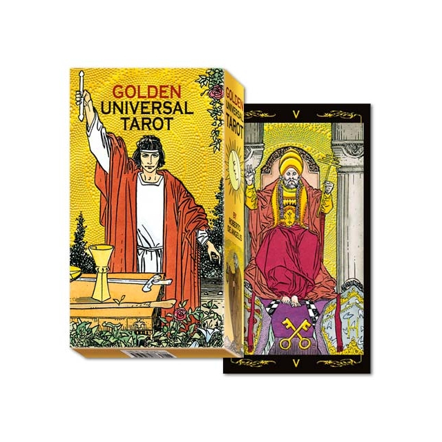 Golden Universal Tarot da Lo Scarabeo - Capa e Carta 
