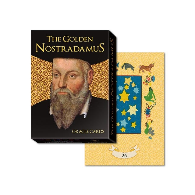 The Golden Nostradamus Oracle - Capa e Carta 