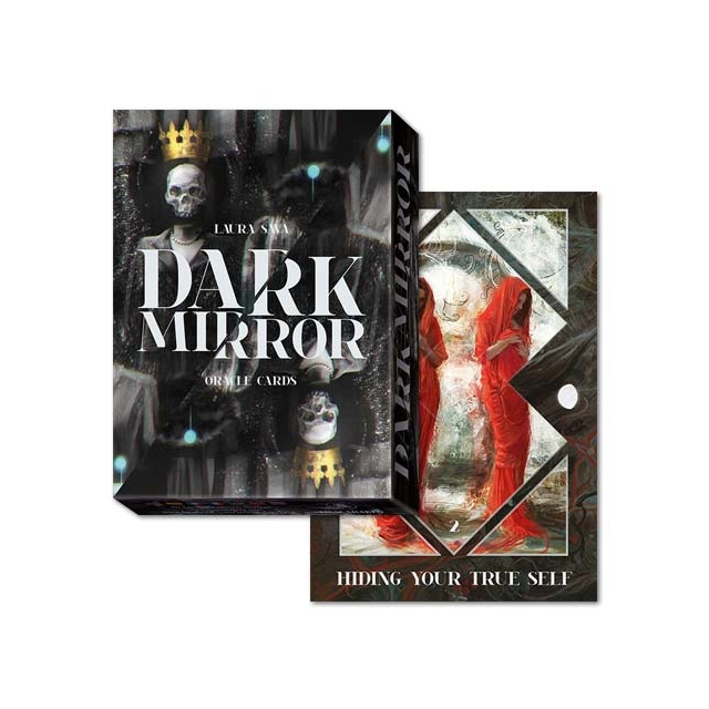 Dark Mirror Oracle da Lo Scarabeo - Capa e Carta