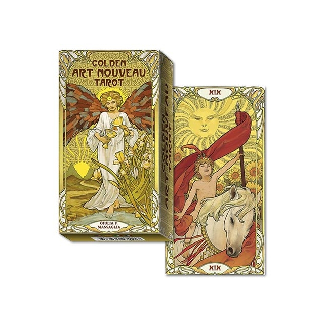 Golden Art Nouveau Tarot - Capa e Carta 