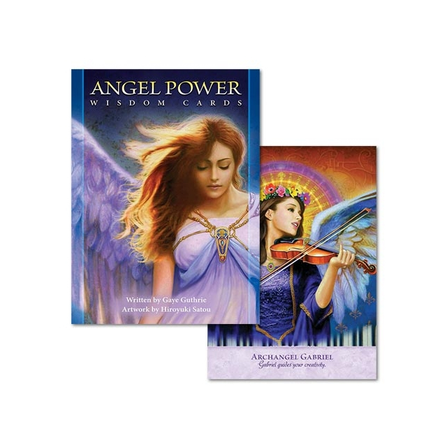 Angel Power Wisdom Cards - Capa e Carta 