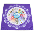 Toalha - Mandala Astrológica Cigana Roxa