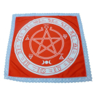 Toalha - Mandala Astrológica Pentagrama Vermelha 