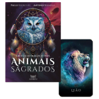 Capa e carta 26, "Leão", do Oráculo Mágico dos Animais Sagrados, de Paulo Rodrigues e Antonio Brambila, publicado pela editora Alfabeto