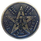 Símbolo de Parede Tetragrammaton - Ouro Velho