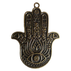 Símbolo de Parede Mão de Fátima Hamsá - Ouro Velho