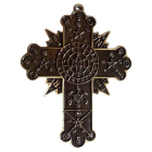 Símbolo de Parede Cruz Hermética - Ouro Velho