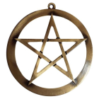 Símbolo de Parede Pentagrama - Ouro Velho
