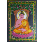 Pano indiano Nirvana de Buda Grande
