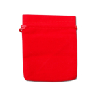 Bolsa Pequena - Veludo Vermelho