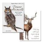Capa e carta "Cervo" do baralho Power Animals: Spirit Guides for Your Spiritual Life, da editora AGM Urania.