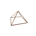 Pirâmide de Cobre Vazada de 10 cm para Radiestesia e Radiônica