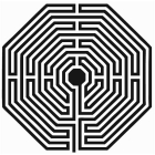 Gráfico Labirinto d’Amiens de PVC para Radiestesia