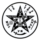 Gráfico Tetragrammaton de PVC para Radiestesia e Radiônica