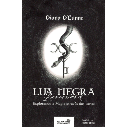 Livro Lua Negra Lenormand, de Diana D'Lume - Loja Simbólika