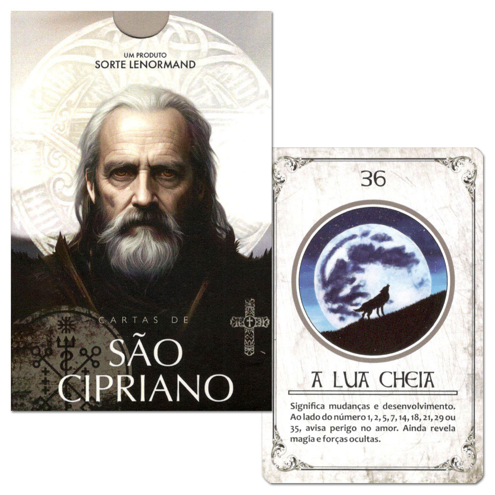 Baralho Da Sorte De São Cipriano Com 52 Cartas Iniciantes - Loja Salve  Jorge Guerreiro - Artigos Religiosos