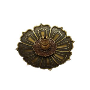 Incensário Metal Flor