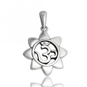 Pingente Flor de Lotus com Om