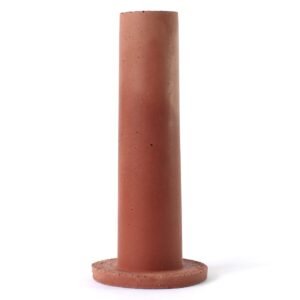 Castiçal Concreto Alto Terracota