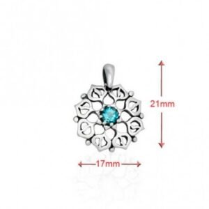 Pingente Mandala com Topázio Natural IV - Imagem 3