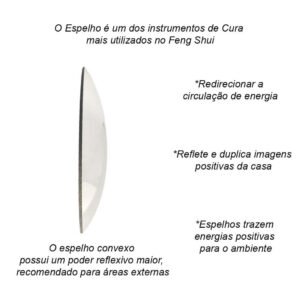 Espelho Convexo Feng Shui - 9cm - Imagem 2