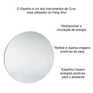Espelho Plano Feng Shui - 9cm - Imagem 2