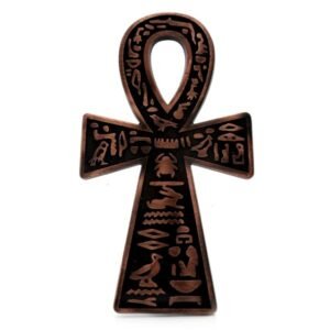 Símbolo de Parede Cruz Ansata Egípcia - Cobre Velho