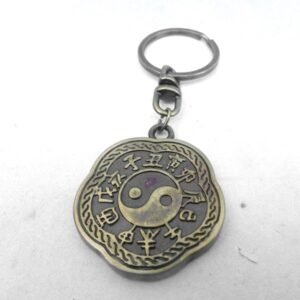Chaveiro Ying Yang - Ouro Velho