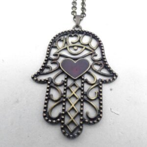 Colar Hamsá - Ouro velho - Imagem 2