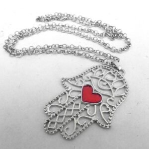 Colar Hamsá - Níquel