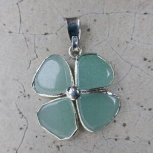 Pingente Trevo - Quartzo Verde