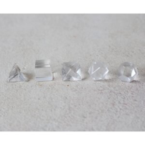 Kit Sólidos Platônicos - Quartzo Cristal - Imagem 2