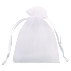 Sacos de Organza Branco - 12 x 16 - Kit com 10 unidades