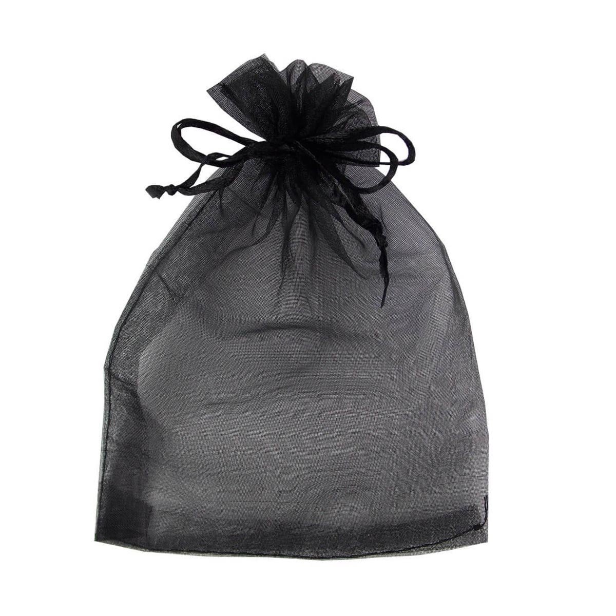 Sacos de Organza Preto – 12 x 16 – Kit com 10 unidades